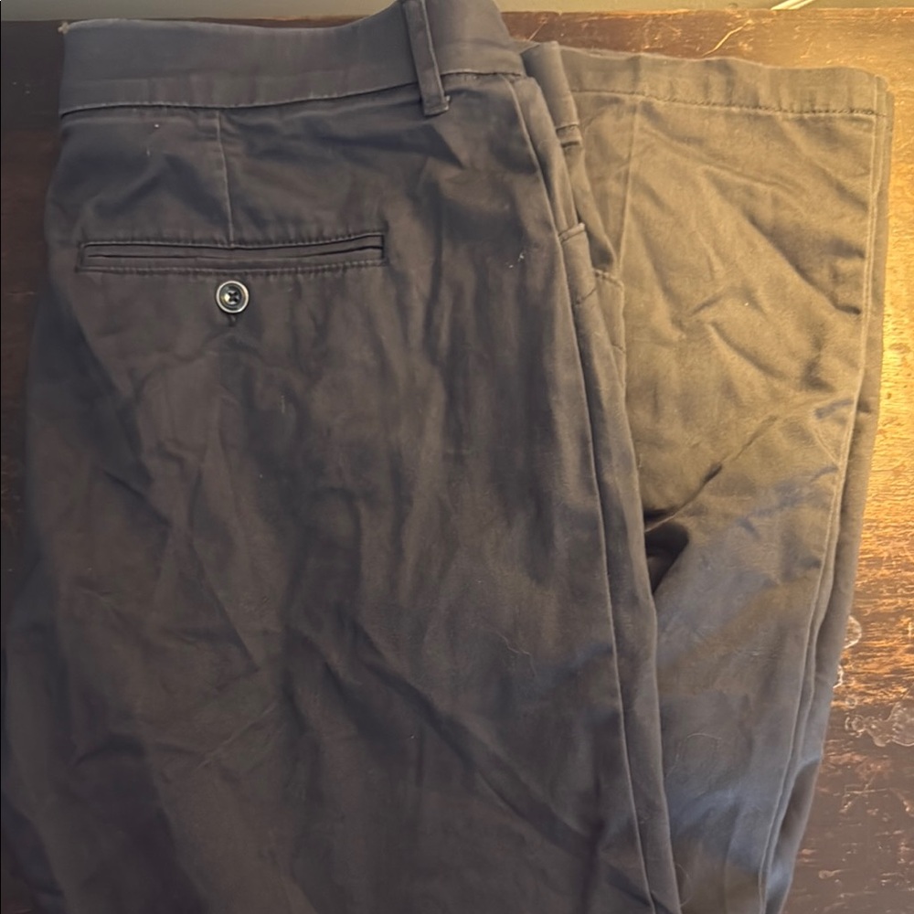 Lee Black Chinos Smooth Cotton Texture